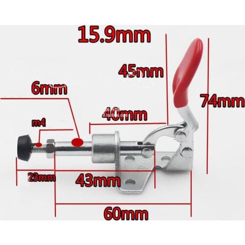 1Pc New Hand Tool Toggle Clamp Vertical Clamp 301A GH-301A uick Holding Push Pull Plunger Toggle Tool