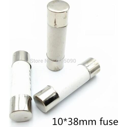 10-20pcs 10*38mm Fast blow Ceramic Fuse 10x38mm Fuse 380V 500V 0.5A 1A 2A 3A 4A 5A 6A 8A 10A 16A 20A 25A 32A 40A RO15 RT18 RT14