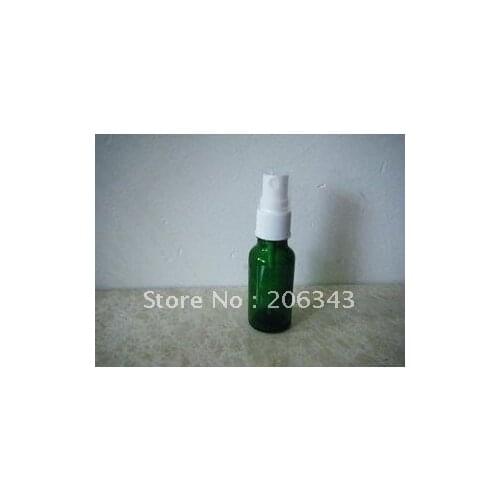 10ml green/blue/brown essential oil bottle with plastic white spray for cosmeticl packaging