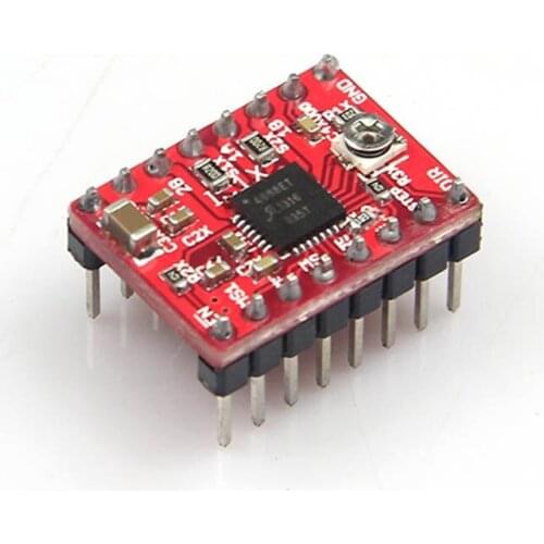 100pcs/Lot Geeetech Red RepRap 3D Printer StepStick Pololu A4988 Stepper Motor Driver For Arduino Mega RAMPS Sanguinololu