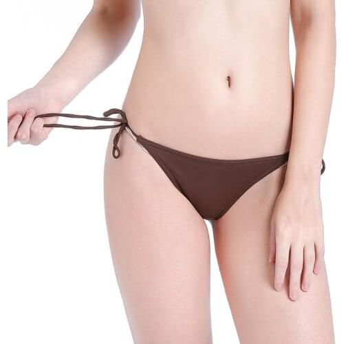 2021 Promotion Lady Swim Panty Beachwear Fully Lined Women Swim Briefs Swimwear Popular Beads Swimsuit Bikini Bottom 02