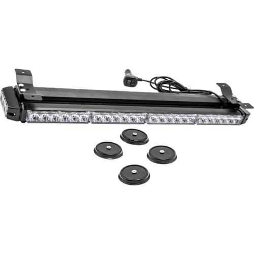 26" 54 LED Emergency Traffic Advisor Double Side Warning Strobe Light Bar Amber 7 different flash pattern Bright LED lights