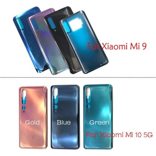 5Pcs/Lot,Replacement Glass Battery Back Cover Case For Xiaomi Mi 8 9 10 Mi8 Mi9 Mi10 5G Adhesive Sticker Stickers