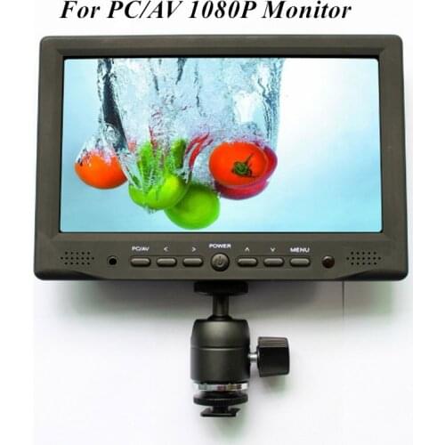 7 Inch Touch Screen 1080P LCD Monitor For PC/AV VGA HDMI Input