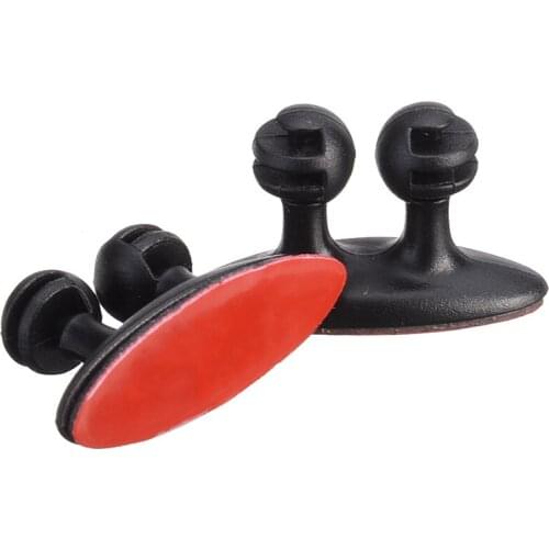 8Pcs Management Desk Wall Cord Clamps Black Adhesive Car Cable Clips Cables Winder Drop Wire Tie Fastener Fixer Holder Organizer