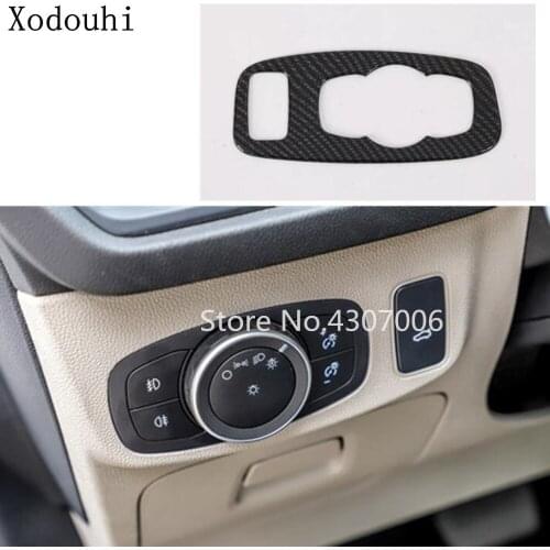 Car Detector Styling Cover Front Fog Light Switch Button Inner Trim Frame Lamp Panel For Ford Focus 2018 2019 2020 2021