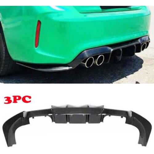 Carbon Fiber Car Rear Bumper Diffuser Lip Spoiler Splitters For BMW F87 M2 M2C Competition 2016 - 2018 Rear Diffuser Lip