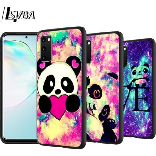 Cartoon Lovely Panda for Samsung Galaxy S20 FE Plus Ultra Note 10 Lite A91 A81 A71 A51 A42 A21S 4G 5G Phone Case