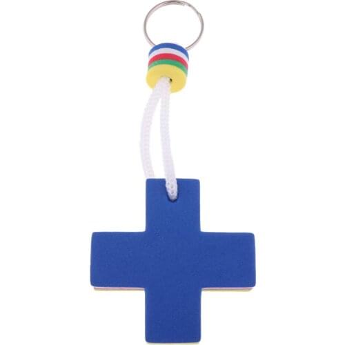 Cross Shape Foam Floating Keyring Water Key Holder Marine Boat Accessories