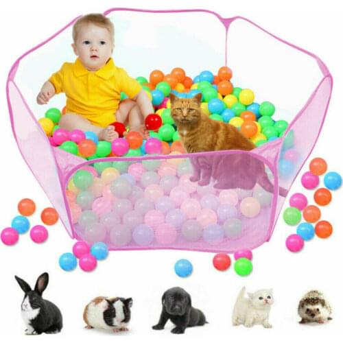 Pet Cage Tent Playpen Breathable Animals Hamster Puppy Cat Rabbit Folding Fence