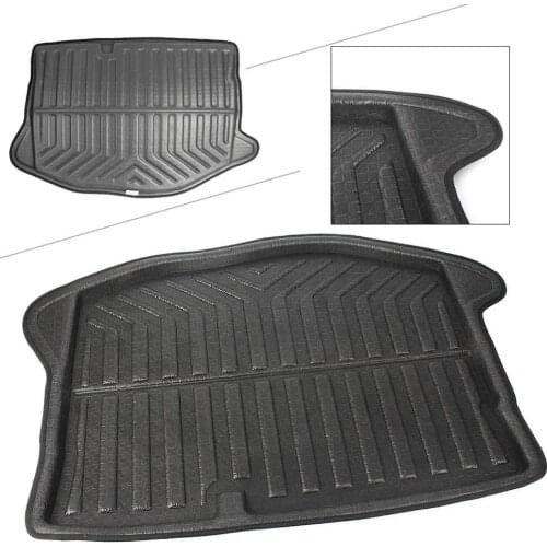 1PC Professional Custom Car Rear Trunk Cargo Mat Floor Mat Car Boot Mat Dust Pad Suitable For 2009-2017 Ford Fiesta Hatchback