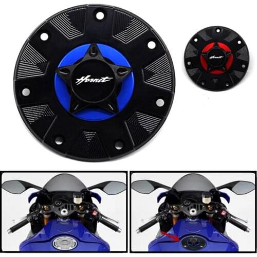 Motorcycle For Honda HORNET CB900F 2002-2006 CB600F HORNET 2006-2013 CNC Fuel Gas Tank Cover Fuel Tank Cover Cap Hornet LOGO