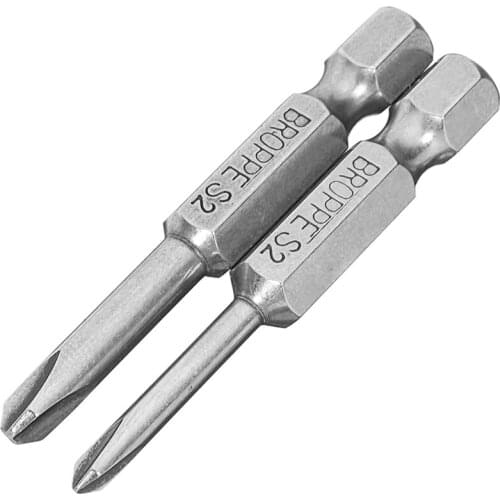 Broppe 2Pcs/Set 3.0mm 4.5mm Y-Type Magnetic Screwdriver Drill Bits Screw Driver Bits Hex Shank 1/4" Driver Bits Hand Tools