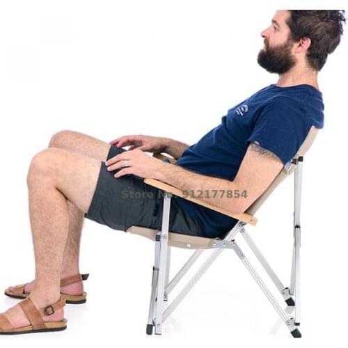 Outdoor camping small folding chair Portable picnic barbecue storage chair Fishing backrest small chair