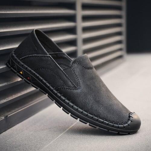 Men Loafers Luxury Brand Leather Driving Shoes Men Italian Formal Shoes Man Moccasins