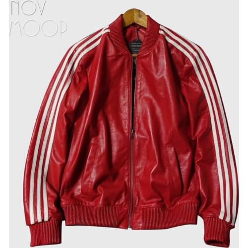 Novmoop Women's Leather Bomber Jackets