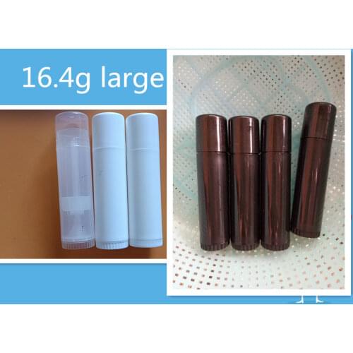 Lot of 100pcs 18g~20g large Lip Balm Tube Empty Cosmetic Lotion foundation Bar Deodorant Container Glue Stick white
