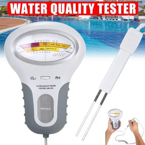 1 pcs Portable No Consumable Water Quality Tester Chlorine Tester With Handle For Swimming Pools Or Spa Pools PH Meters Analyze
