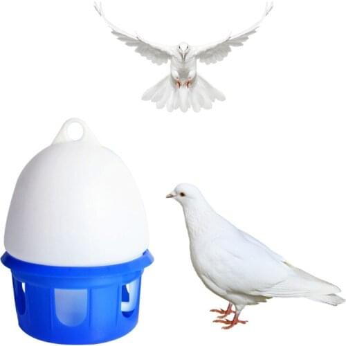 594C Plastic Birds Drinker Pigeon Waterer Portable Bird Water Feeder Durable Automatic Water Container for Doves Pigeons