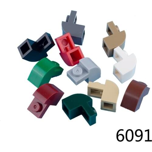 Building Blocks 6091 Plates Slope Curved 2x1x1 Bricks Assembles Particles Figures Parts Accessories Compatible Toys For Kits
