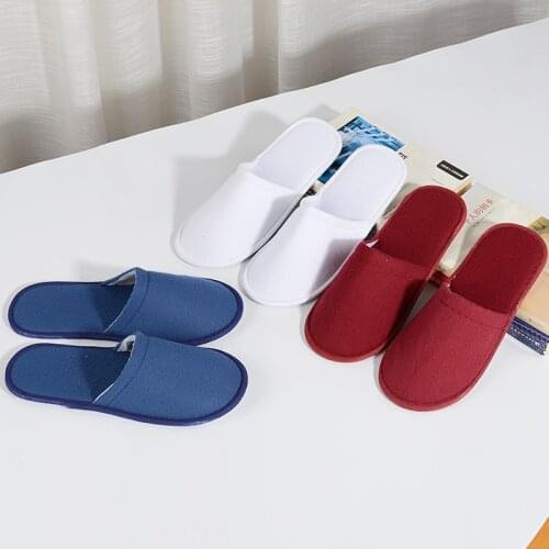 Hotel Travel Spa Disposable Slippers Unisex Simple Slippers Men Women Home Guest Slippers Portable Indoor Slippers Sliders 2019