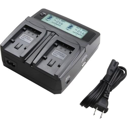 Udoli VW-VBK180 VW VBK180 VBK360 Battery Dual Charger for Panasonic HDC HS60 TM60 SD60 H85 T55 T50 TM90 TMX1 TM40 SD AAA battery