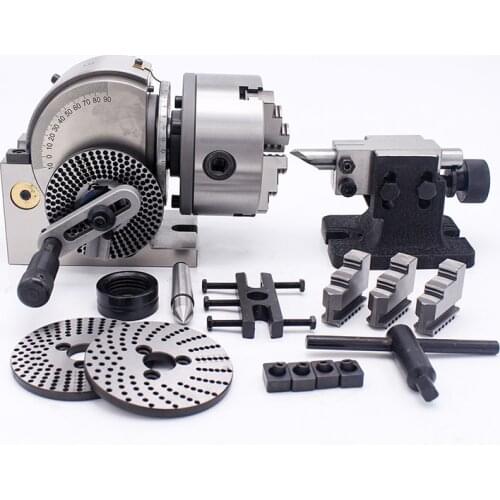 Universal indexing head BS-0 / BS-1 indexing plate 360 degree dividing head 4/5 inches