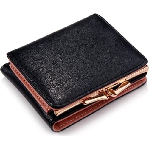 Women Mini Embroidered Wallet PU Leather Hand Holding Purse Credit Card Holder Organizer New