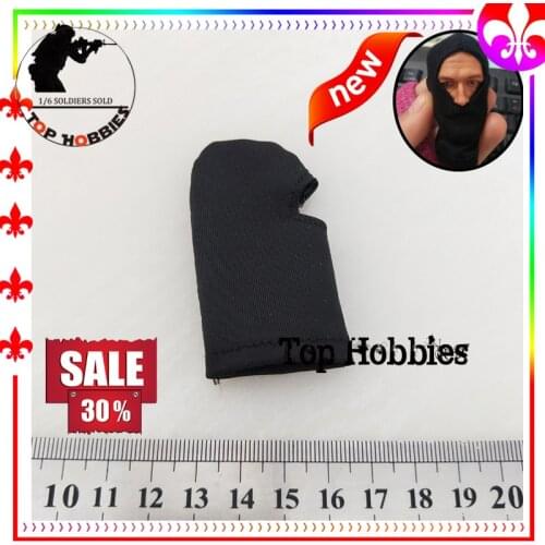 1/6 Scale Action Figure Accessory Black Head Face Mask Cap Hat Cold Cap Model For 12Inch Head Sculpt Doll Toy Gift