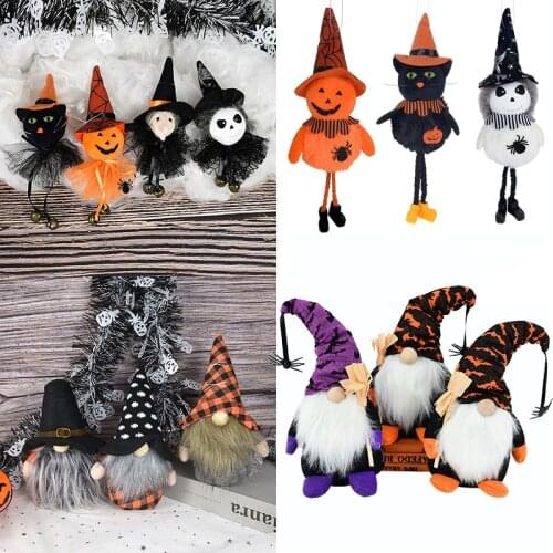 1pcs New Halloween Faceless Doll Dwarf Gnome Doll Home Desktop Ornaments for Halloween Party Decoration Kids Thanksgiving Gifts