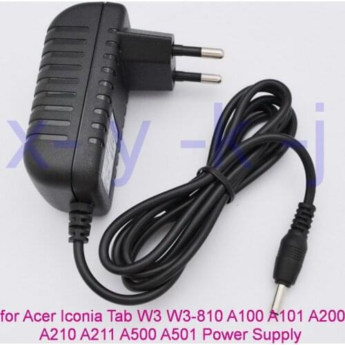 100PCS 12V 1.5A EU PlugTablet Charger for Acer Iconia Tab W3 W3-810 Aspire Switch 10 A100 A101 A200 A210 A211 A500 A501 Power