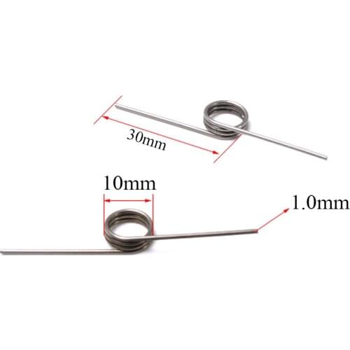 180 Degree Adjustable Storage bucket V type Steel Torsion Spring Garbage Wire 1mm mini Torsion Spring