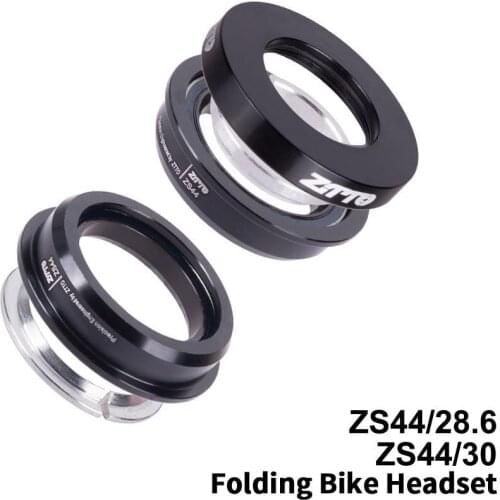 44mm Folding Bike Headset Steering Straight Tube Fork CNC Mountain Bike Low Profile Semi-integrated Bicycle Bearing Parts