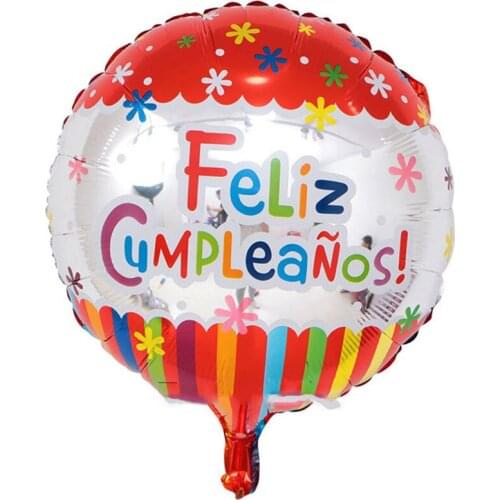 5pcs/lot 18inch happy birthday balloons Helium aluminium balloon birthday party decorations kids toys supplies