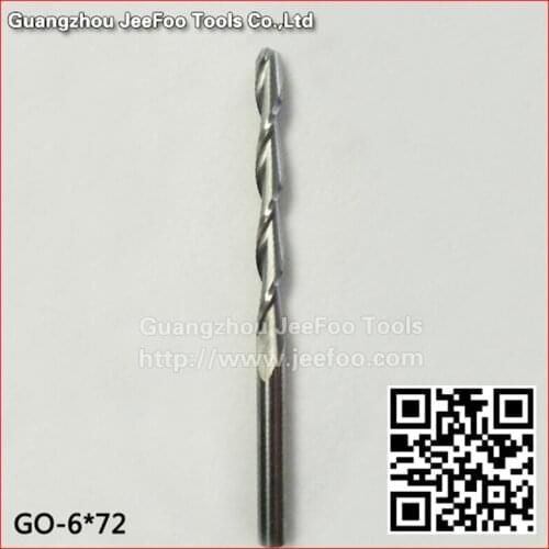 6*72 Guangzhou solid carbide two spiral flute ball nose bits for cnc machine