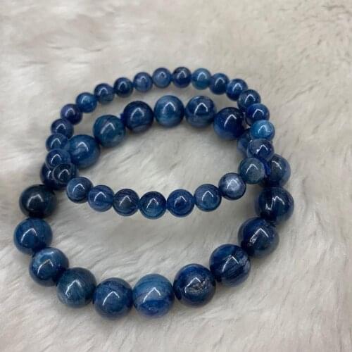 7.9mm-8mm natural kyanite stone beads bracelet natural stone bracelet DIY jewelry for woman wholesale