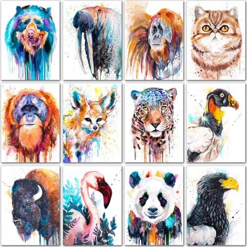5D DIY Diamond painting animals Cartoon cat Flamingo art Full Round Diamond mosaic Full Square Diamond embroidery Cross stitch