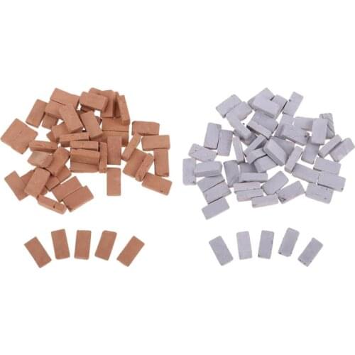 Decorative 100x Mini Bricks Model 1/16 Layout Diorama Architecture Building