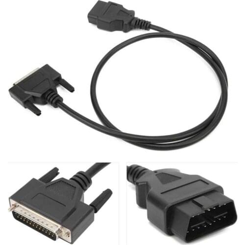 Diagnostic OBD2 Male to DB25 Male Cable Adapter 16Pin 102cm/40in Replacement for SBB V33 Key Programmer New