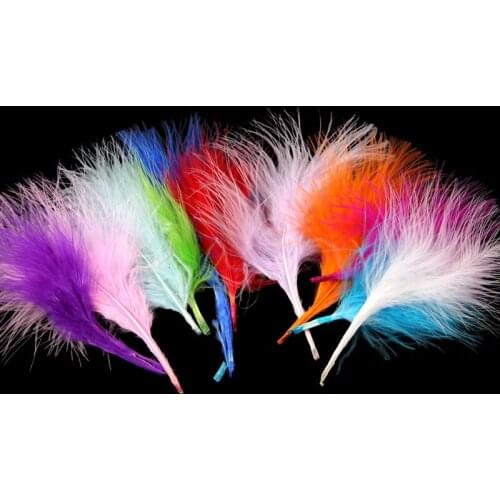 Hot 5pcs/bag Nails Accessories DIY Decoration Mix Colors 3D Real Feather Nail Art Tips Nail Accessoires Christmas Decorations