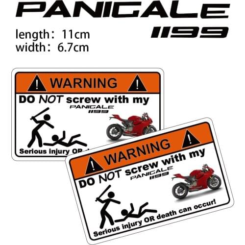 KODASKIN Motorcycle Cheap 2D Creative Warning Sticker Decal for DUCATI PANIGALE 1199