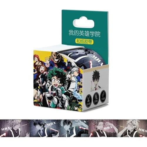 10 boes/lot Anime My Hero Academia Tape TOY Tape Paper Hand account sticker toy gift