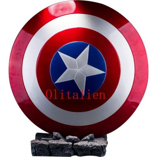 Olitalien CATTOYS 1:1 ABS Captain US Shield Super Hero Figurine Doll Statue Bust Action Figure Model Toy Gift