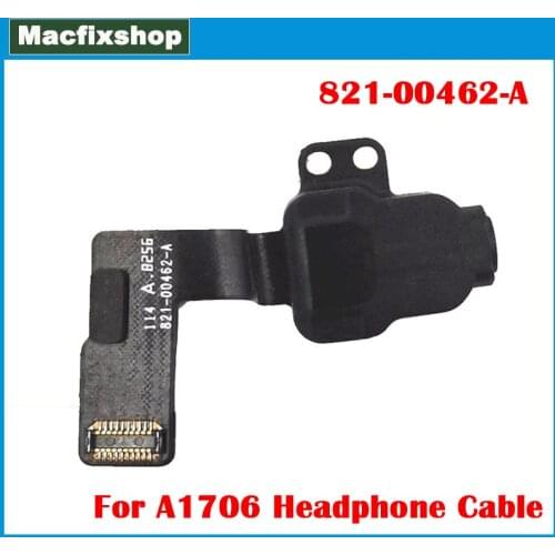 Original A1706 Headphone Jack Cable 821-00462-A For Macbook Pro A1706 Audio Earphone Connector Flex Cable 821-00462 2016 2017