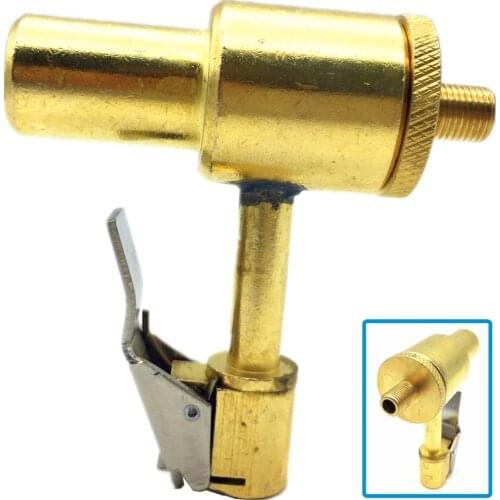Clip-On Air Chuck,100% Brass Quick Connector,Tyre Valve Connector,Thread: 8V1,Tire/Tyre Repair Tool,Professional Tire Repair Kit
