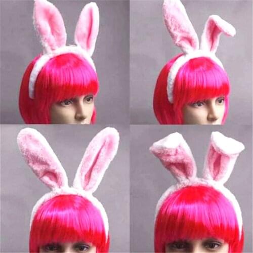 Cute Cartoon Adult Children Rabbit Ears Bendable Folding Headband Hair Accessories Accessories for Women