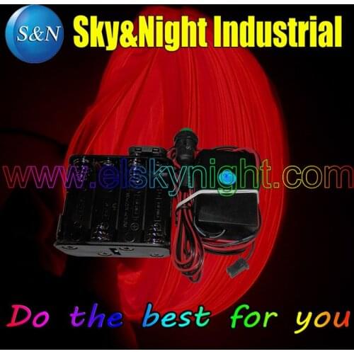 Event & Party Supplies Welt EL wire-RED color 12M for sawing onto clothing easy use Night dress+Free shipping