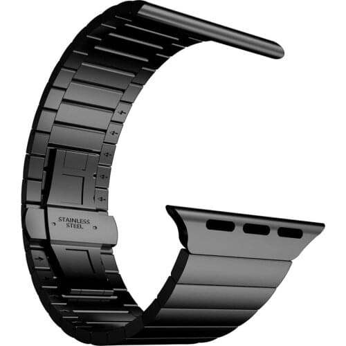 For Apple Watch 5 4 44mm 40mm Band Upgraded Stainless Steel Link Bracelet iWatch 3 2 1 Strap for Apple Watchband 38mm 42mm Belt