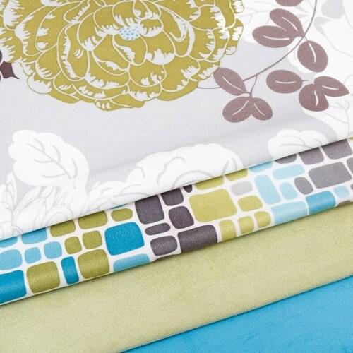 Width 57'' Thickened Printed Flannel Cotton Linen Fabric By The Yard For Sofa Pillow Cushion Tablecloth Material