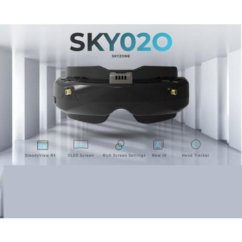 SKYZONE SKY02O 5.8Ghz 48CH Diversity FPV Goggles Support 2D/3D HDMI Head Tracking & Fan DVR Front Camera For RC Racing Drone